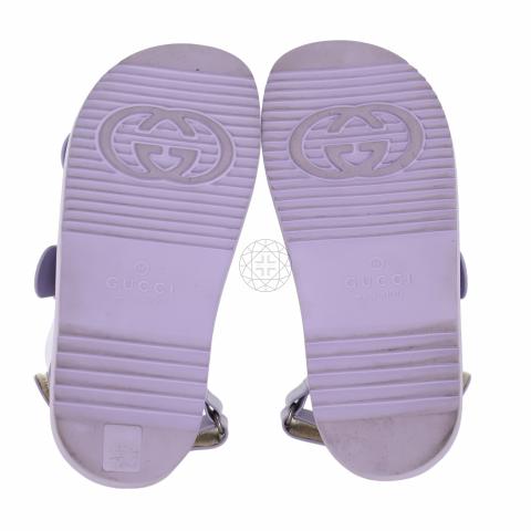 Purple hot sale gucci slides